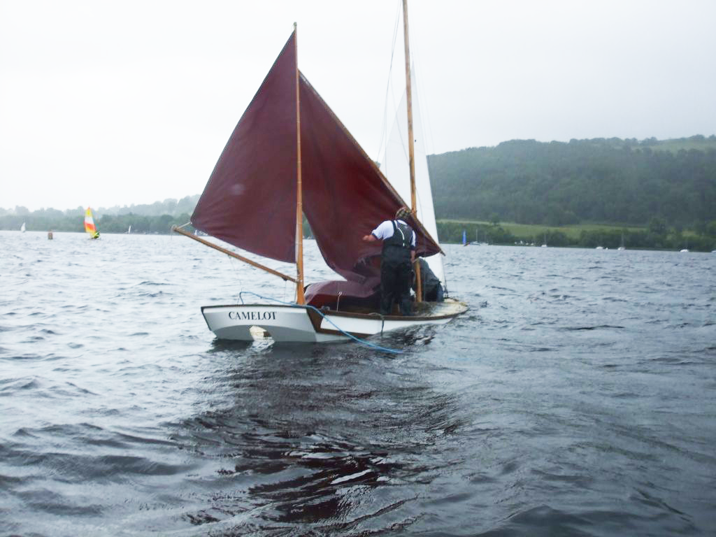 This image shows a pre 1996 Gig being purposely capsized. We have recently modified the buoyancy in this gig to post R.C.D. standards.
